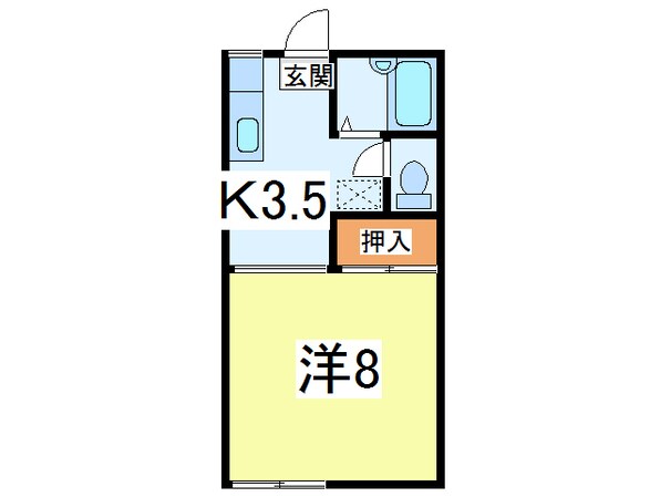 セヌマコーポの物件間取画像